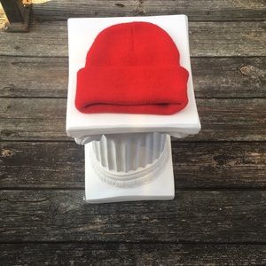 Red beanie